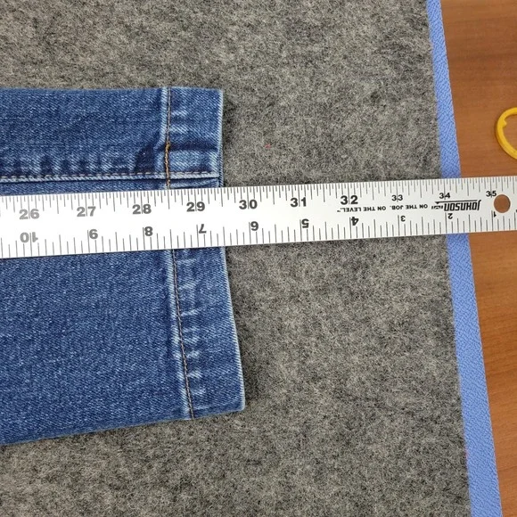 Madewell Jeans Womens 25 Blue Full Length Classic Straight Fair Trade Minimalist - Picture 7 of 12